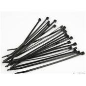 Colliers nylon noir - 100Pces - 100mm x 2,5mm