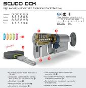 Cylindre de porte AGB SCUDO DCK - Clé-Bouton